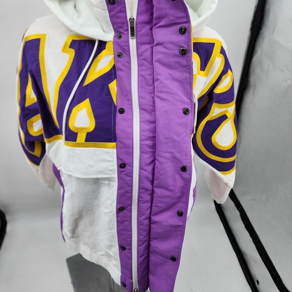 Nike Ambush LA Lakers Womens Small Oversized Hooded Jacket Purple Gold - Picture 6 of 14